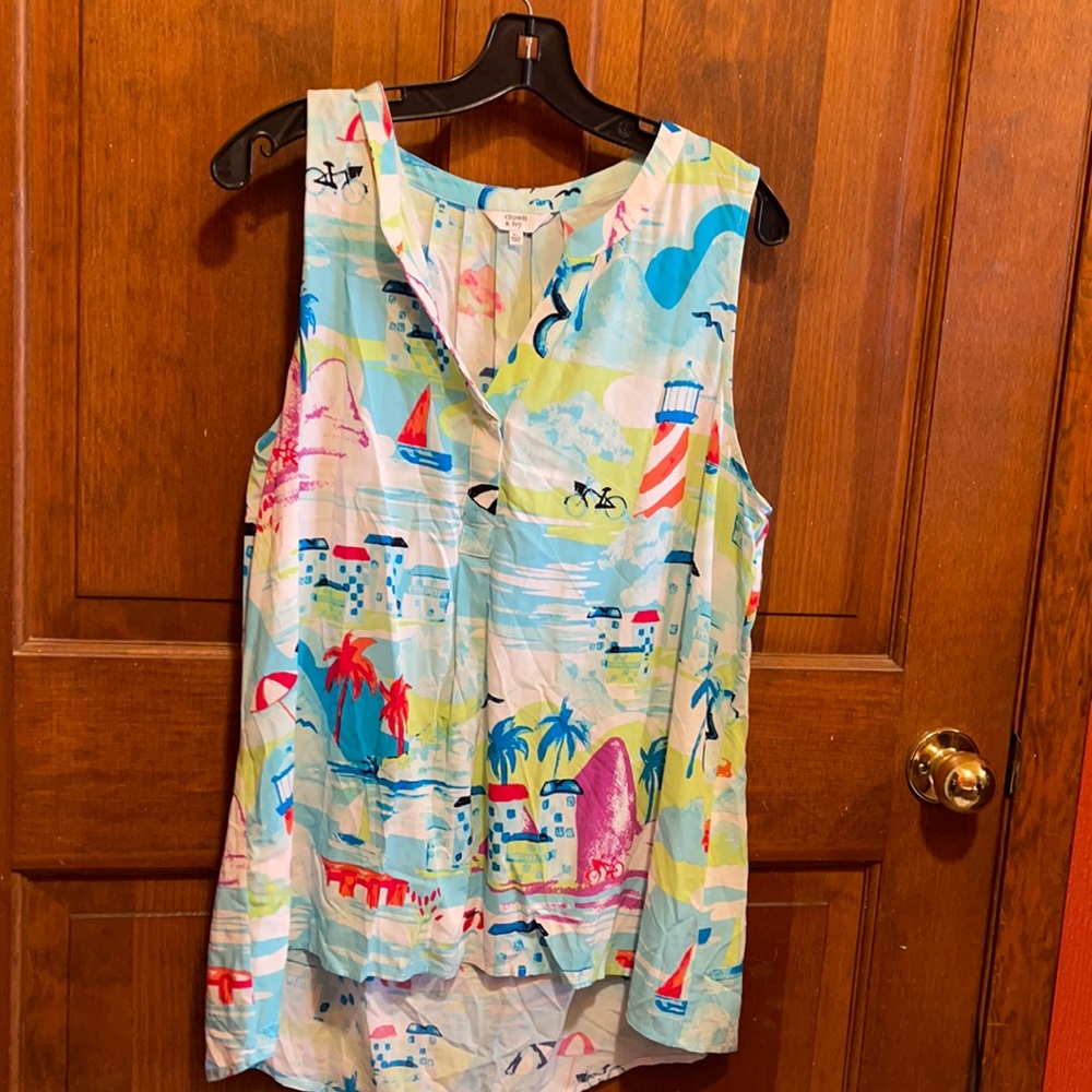 Crown and Ivy XL sleeveless top